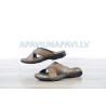 Vīriešu sandales brūnā krāsā no mīkstas ādas Nopirkt Apaviunapavi.lv