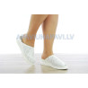 Sieviešu basenes no ādas Platai kājai baltā krāsā | Nopirkt
