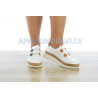 Sieviešu kurpes no ādas Loretta Vitale baltā krāsā | Nopirkt